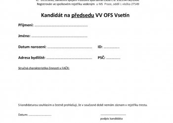 Foto č. 3 - OFS Vsetín - Opětovné odložení termínu konání valné hromady a ÚZ 2. února 2021