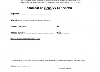 Foto č. 4 - OFS Vsetín - Opětovné odložení termínu konání valné hromady a ÚZ 2. února 2021