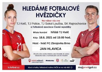 Foto č. 1 - Fotoreportáž z náboru fotbalových hvězdiček v Kelči za účasti odchovance Jana Hlavici