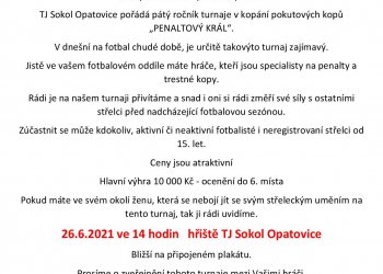 Foto č. 2 - Opatovice zvou v sobotu 26. června na 5. ročník Penaltového krále