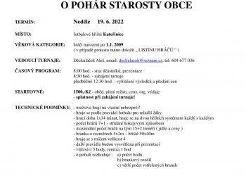 Foto č. 3 - Kateřinice pořádají v červnu turnaj O pohár starosty obce kategorií přípravek a žáků
