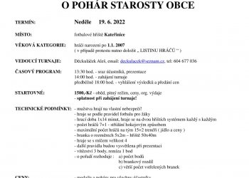 Foto č. 4 - Kateřinice pořádají v červnu turnaj O pohár starosty obce kategorií přípravek a žáků