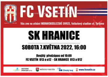 Foto č. 1 - Vsetín mění čas domácího zápasu - s Hranicemi v sobotu od 16 hodin!