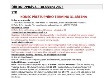 Foto č. 1 - ÚZ OFS Vsetín - 30. března