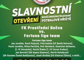 Foto č. 1 - Zbrusu nový trávník na Prostřední Bečvě otevřou ligové hvězdy v čele s odchovanci bratry Juroškovými spolu s Milanem Petrželou