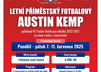 Foto č. 1 - Fastav Vsetín pořádá Austin Kemp 2025 - posledních 8 volných míst