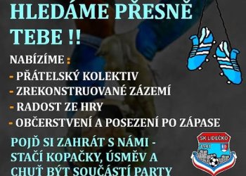 Foto č. 1 - Chceš se hýbat, zahrát si o víkendu pro radost a být součástí fajn party? HLEDÁME PRÁVĚ TEBE!  Přidej se k nám do týmu SD Študlov/Lidečko B!