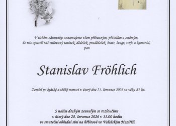 Foto č. 1 - Do fotbalového nebe odešel Stanislav Fröhlich