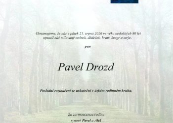 Foto č. 1 - Do fotbalového nebe odešel Pavel Drozd