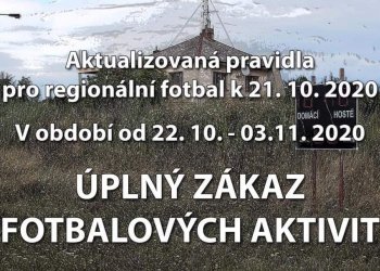 Foto č. 1 - Úplný zákaz fotbalových aktivit